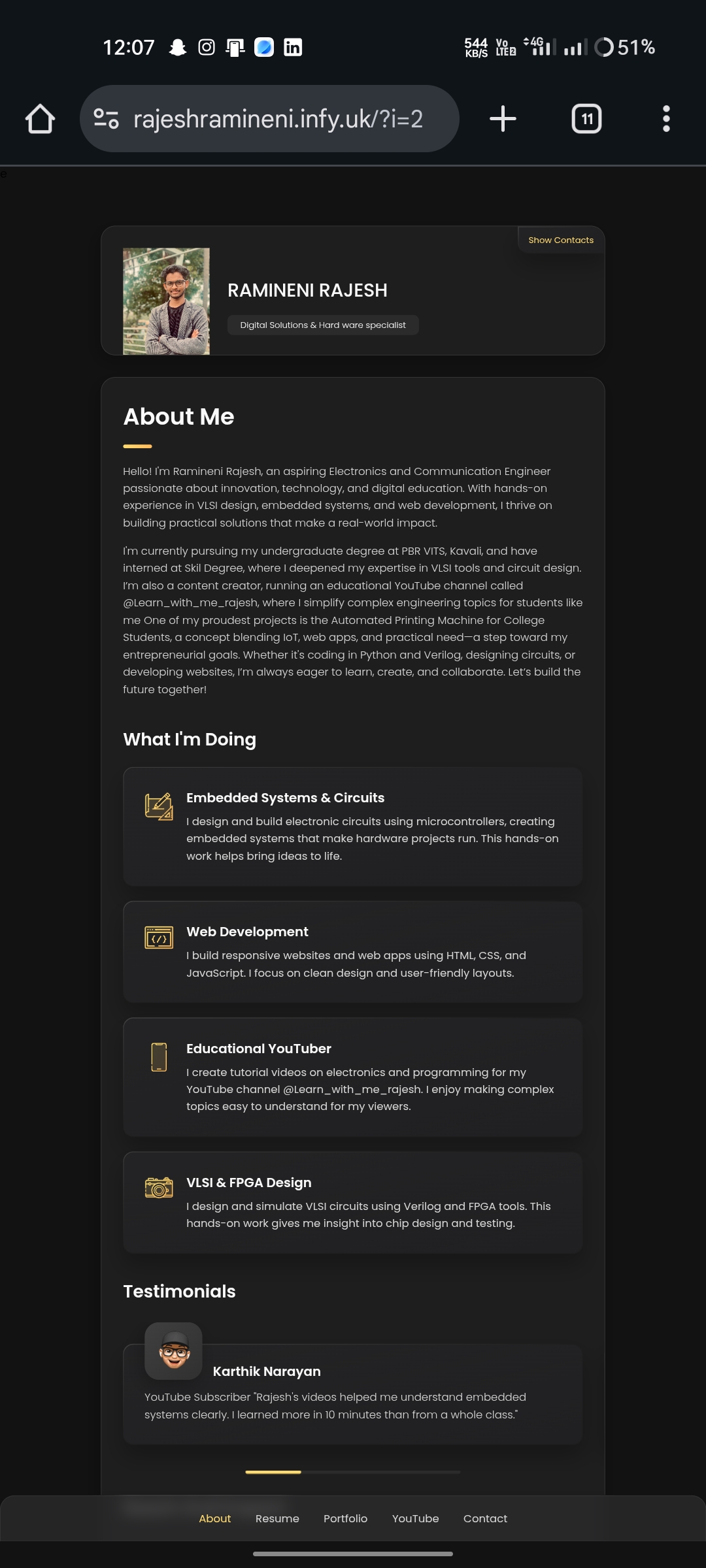 Personal Portfolio 
