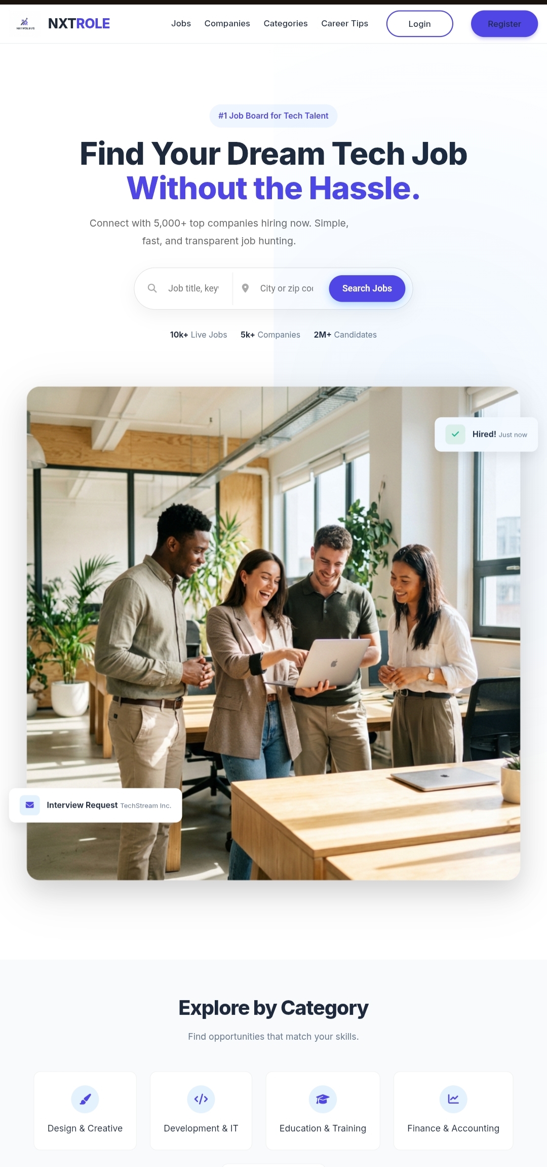 A job portal platform - nxtroleus